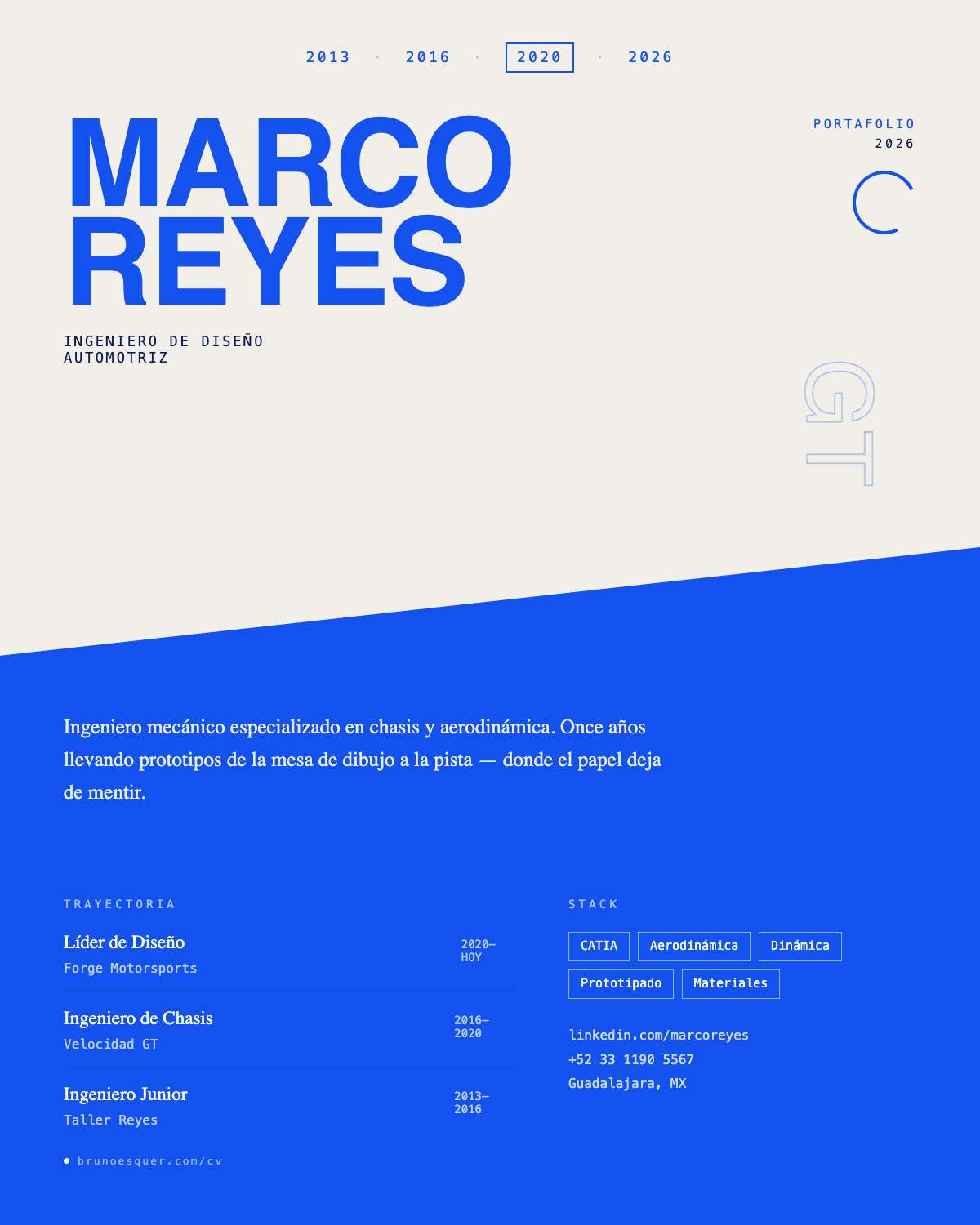Marco Reyes — Ingeniero de Diseño Automotriz