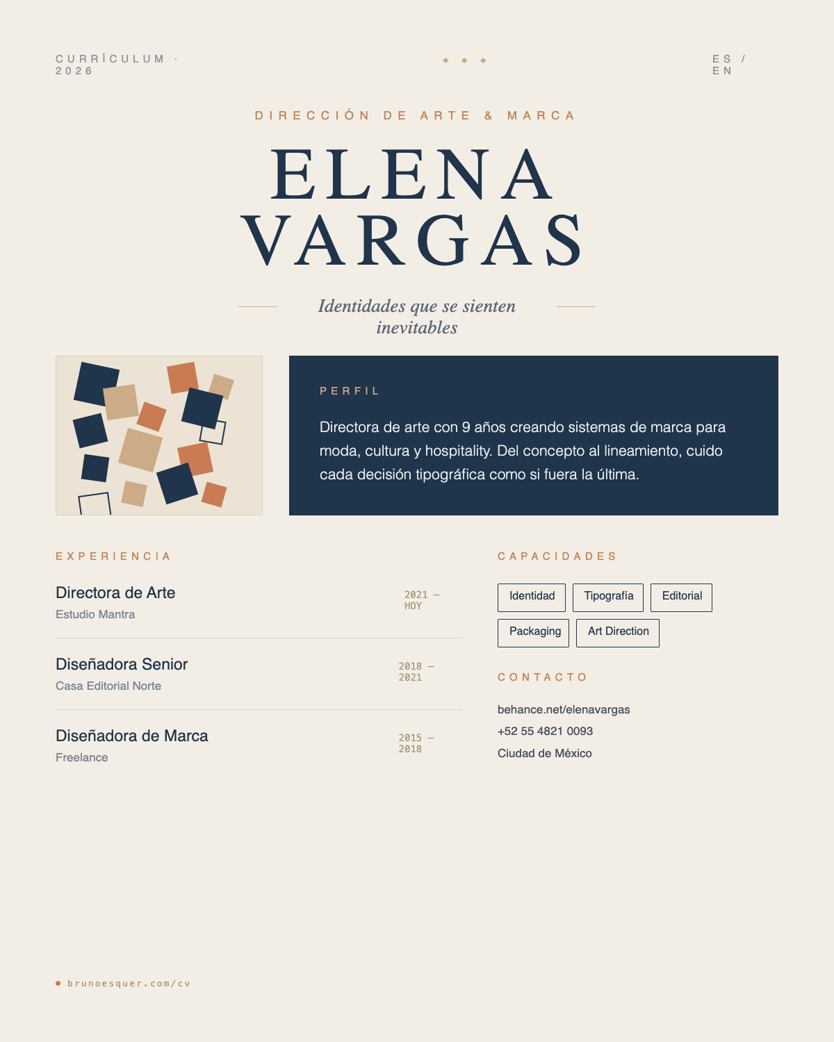 Elena Vargas — Dirección de Arte & Marca